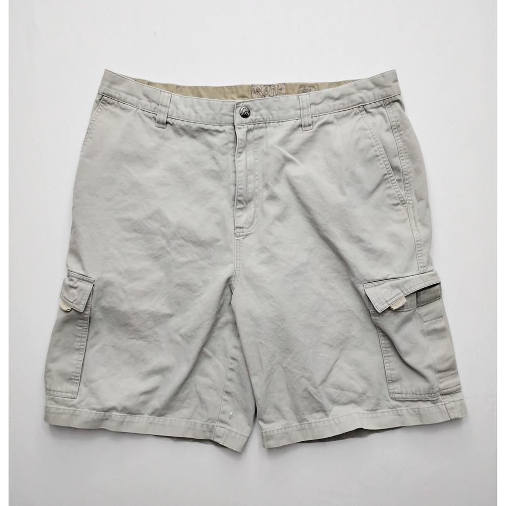 Quicksilver Cargo Shorts Mens 38 Tan Khaki‎ Skater Surfer Y2K Vintage
